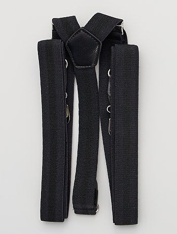 Bretelles pour homme unies en textile
