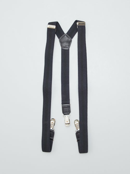Bretelles pour homme unies en textile - Kiabi