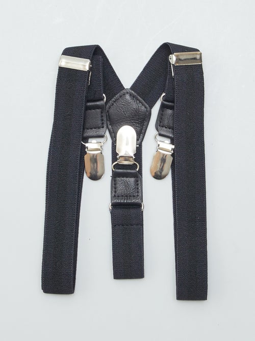 Bretelles pour homme unies en textile - Kiabi