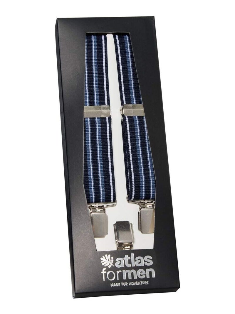 Bretelles Rayées   - ATLAS FOR MEN Bleu Bleu - Kiabi