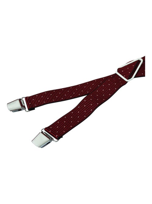 Bretelles réglables bordeaux à petits pois - Kiabi