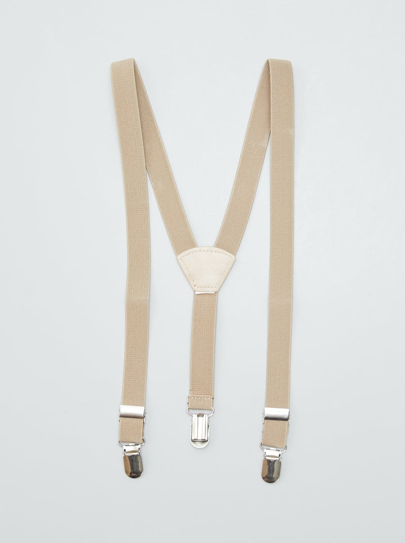 Bretelles unies Beige - Kiabi