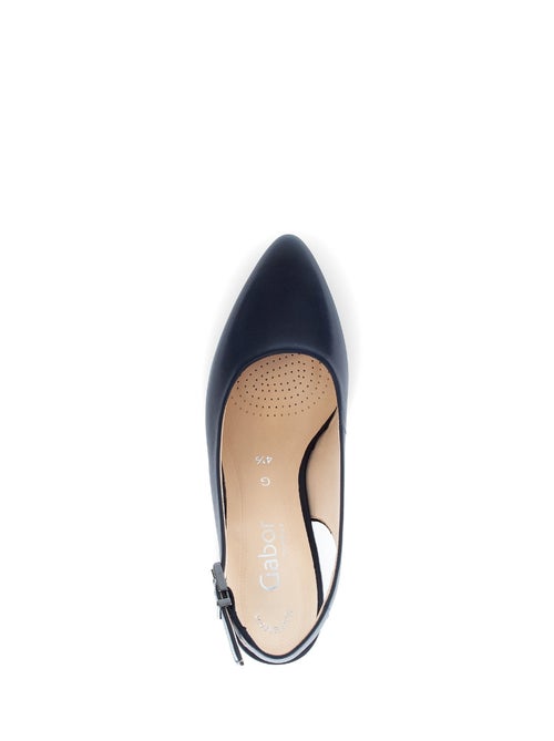 Brides Arrières  en cuir lisse - Kiabi