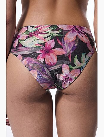 Briella bas de bikini à fleurs sur le côté avec boucle penti