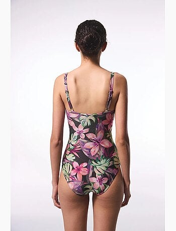 Briella froncé à fleurs à corset galbant maillot de bain penti