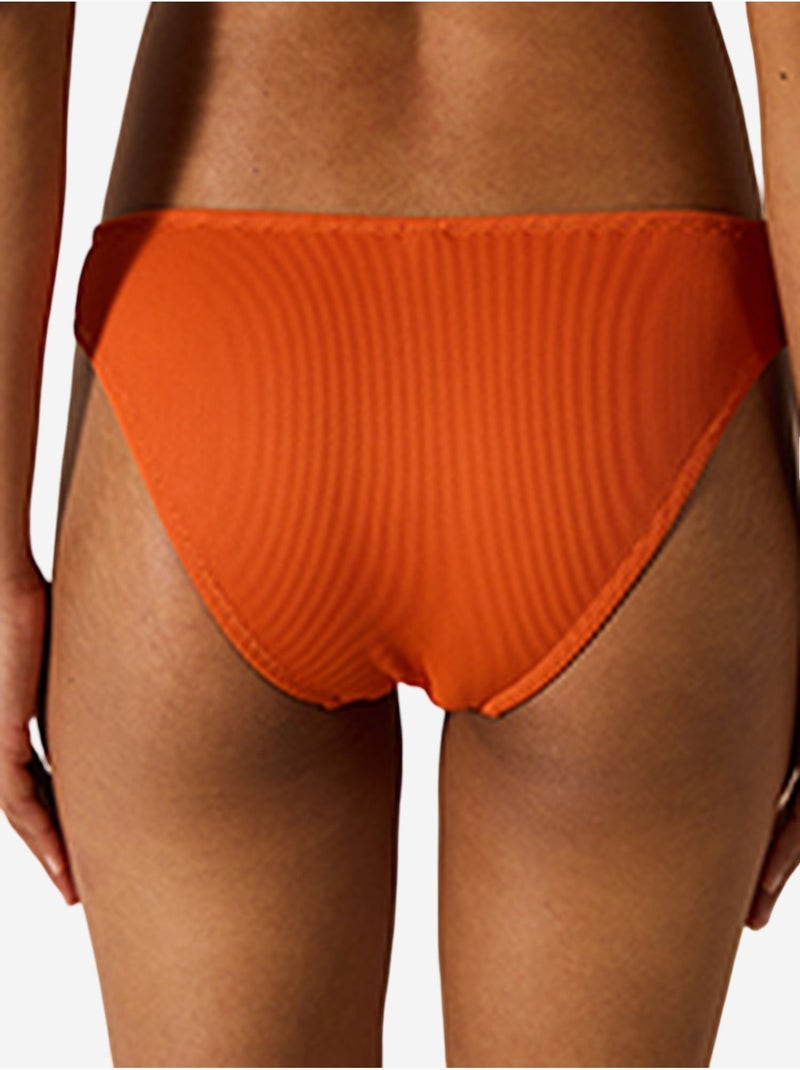 Brigett chic bas de bikini texturé penti Orange - Kiabi