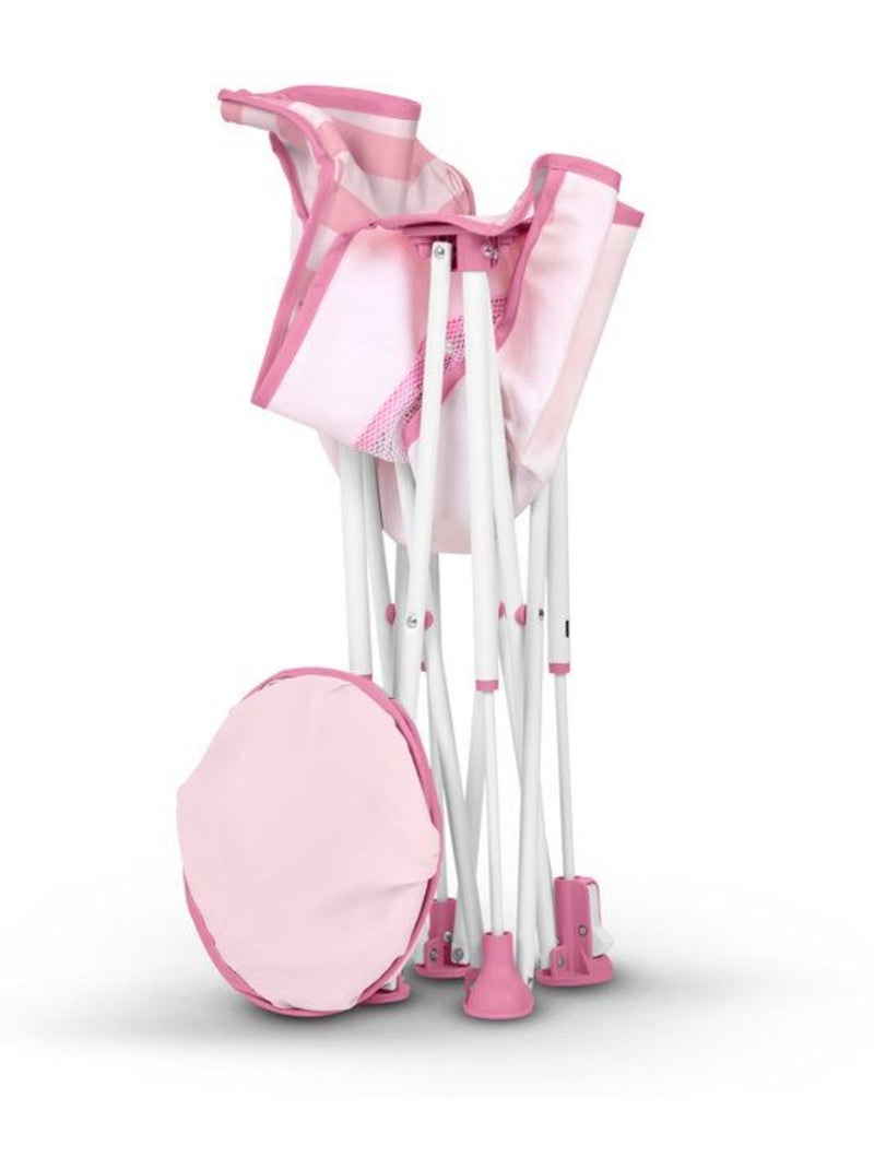 Bright stars transat bébé pliable rose pop 'n chill, pare soleil spf +50 et sac de transport inclus Rose - Kiabi