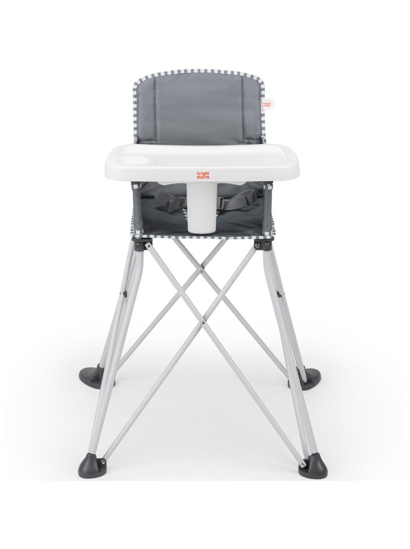 Bright Starts - Chaise haute ultra compacte Pop'N Dine Gris - Kiabi