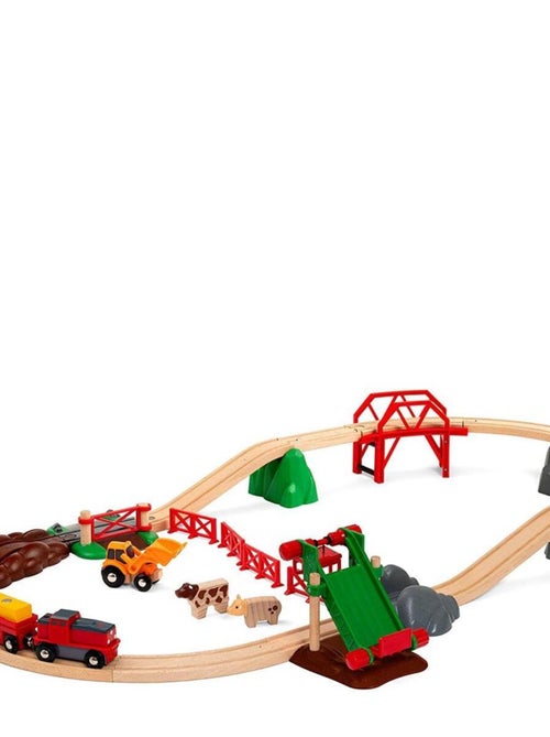 'brio' 33984 Le Circuit De La Ferme Et Locomotive A Pile - Kiabi