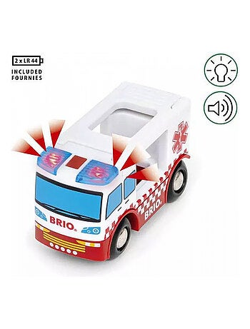 Brio 36035 camion ambulance son lumiere nouevelle edition