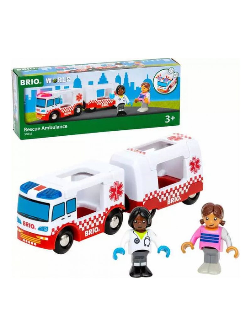 BRIO 36035 Camion ambulance Son lumiere Nouevelle edition Vert - Kiabi
