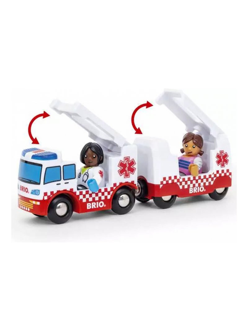 BRIO 36035 Camion ambulance Son lumiere Nouevelle edition Vert - Kiabi