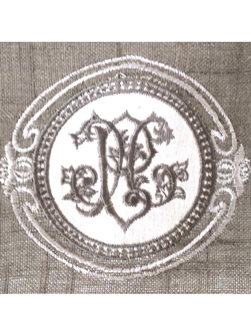 Brise-bise 60x90 cm brodé lin VOIL20B - Kiabi