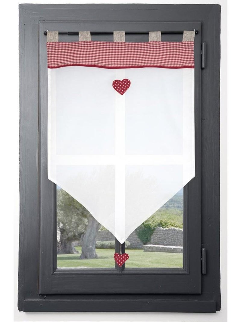 Brise bise 60x90 cm Marianne blanc coton Blanc - Kiabi