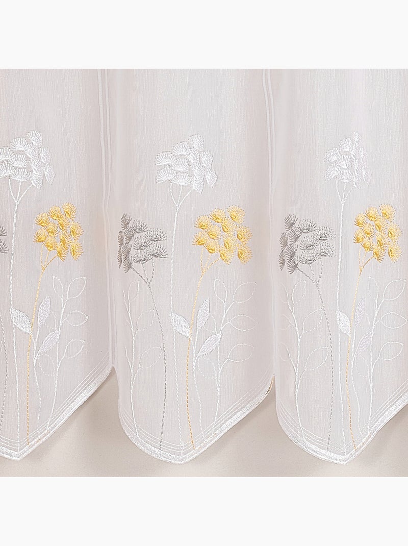Brise bise brodé à motif fleurs Jaune - Kiabi