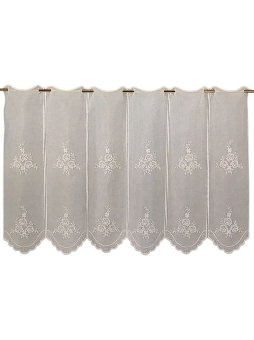 Brise-bise brodé à motifs floraux - Kiabi