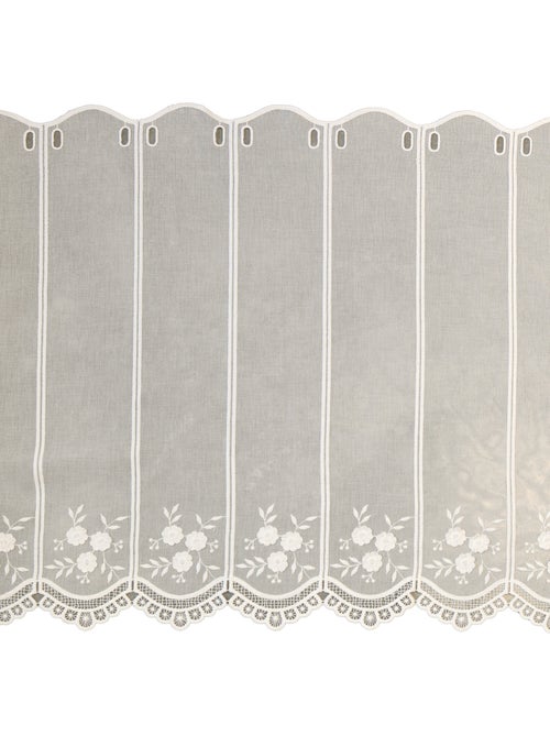 Brise-bise brodé à motifs floraux - Kiabi