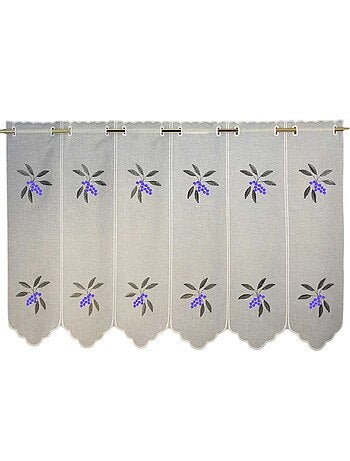 Brise bise brodé baie colorée