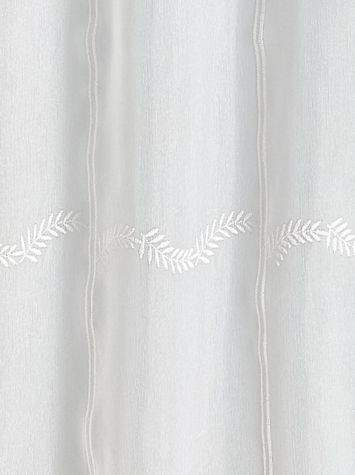 Brise bise brodé léger avec frise palmette - Kiabi