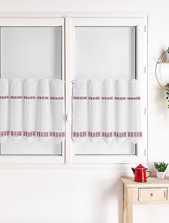 Brise Bise brodé motif carreaux