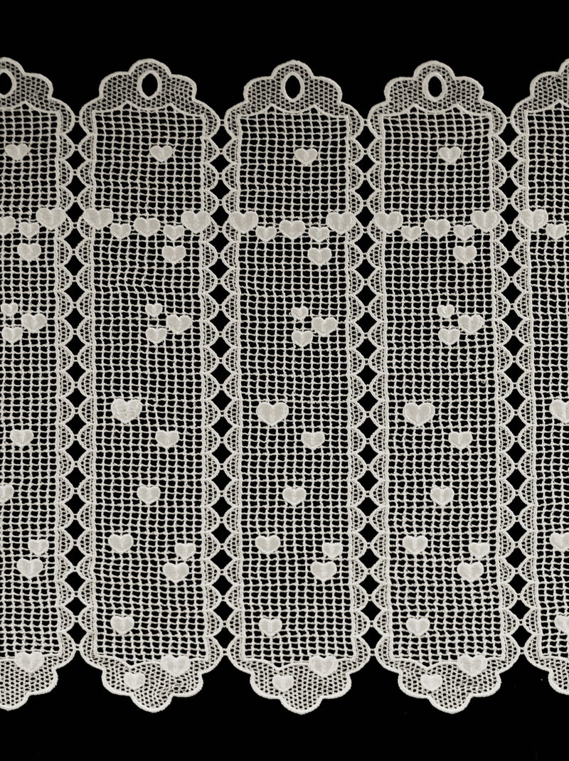 Brise bise en macramé au style romantique Ecru - Kiabi