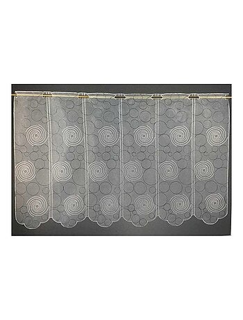 Brise bise en organza brodé crème