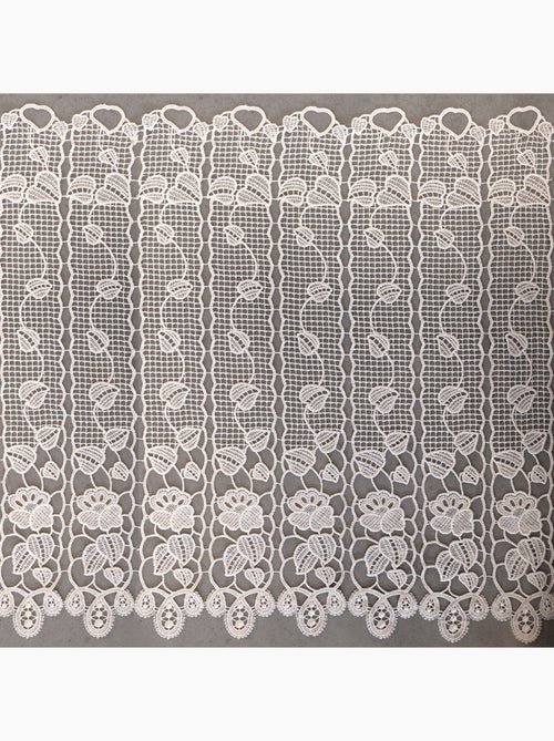 Brise-bise macramé ajouré finition festonnée - Kiabi