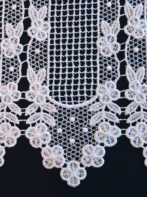 Brise Bise macramé motif fleurs - Kiabi
