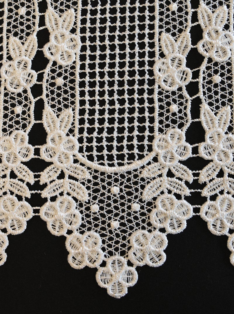 Brise Bise macramé motif fleurs Ecru - Kiabi