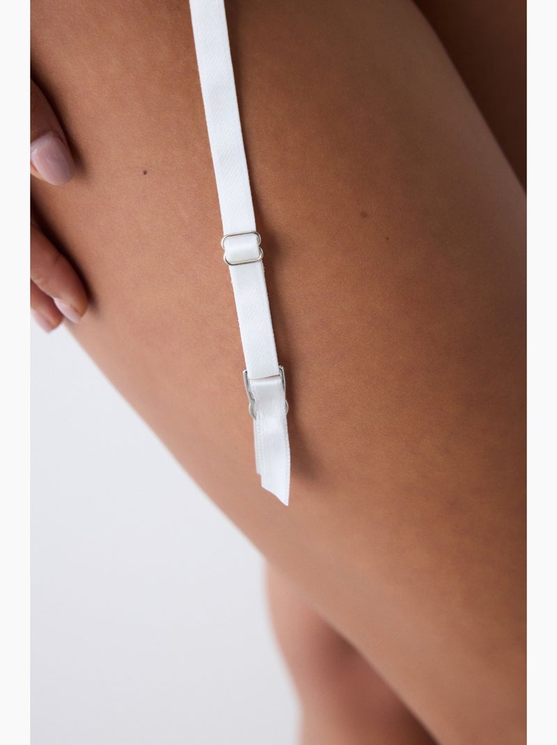 Broderie belt porte-jarretelles penti Blanc - Kiabi