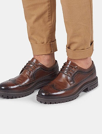 Brogues à lacets en cuir BATA