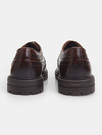 Brogues à lacets en cuir BATA