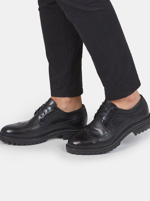 Brogues à lacets en cuir BATA - Kiabi