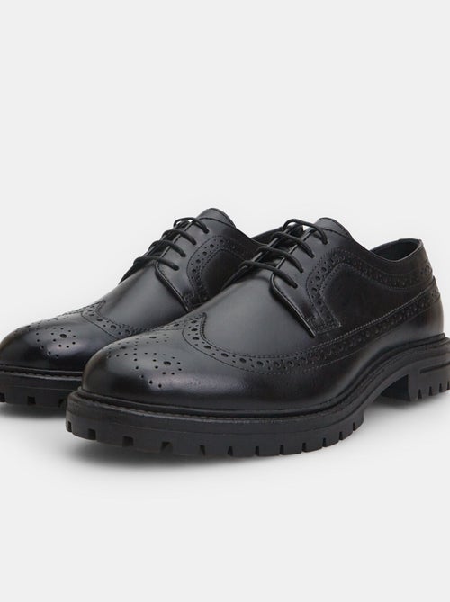 Brogues à lacets en cuir BATA - Kiabi