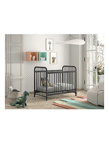 Bronxx lit bebe mat olive 60x120cm vert olive