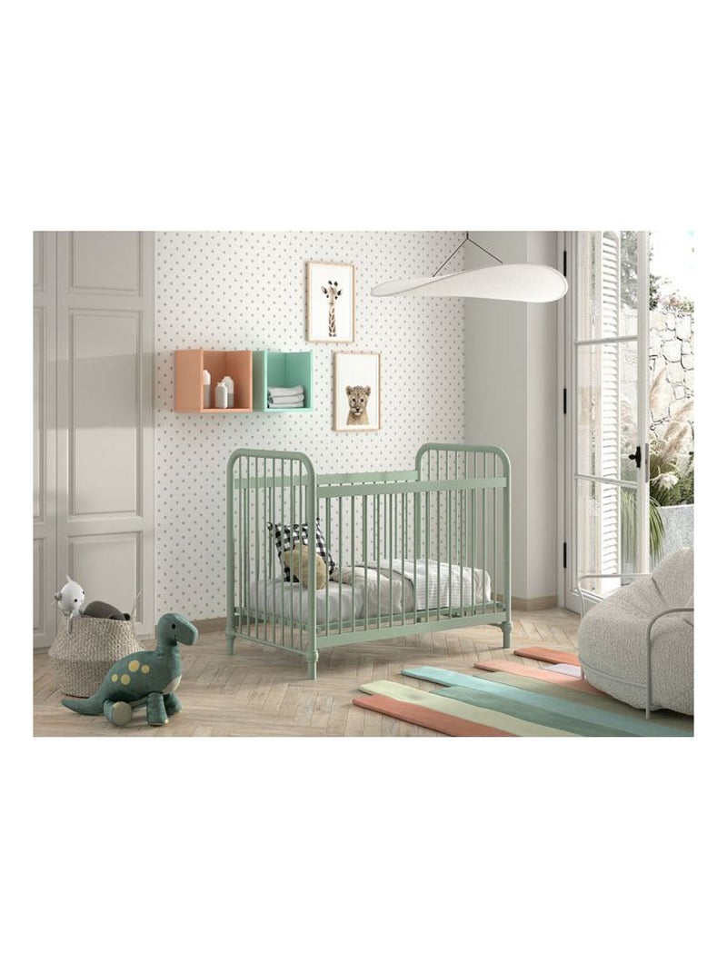Bronxx lit bebe mat olive 60x120cm vert olive Vert - Kiabi