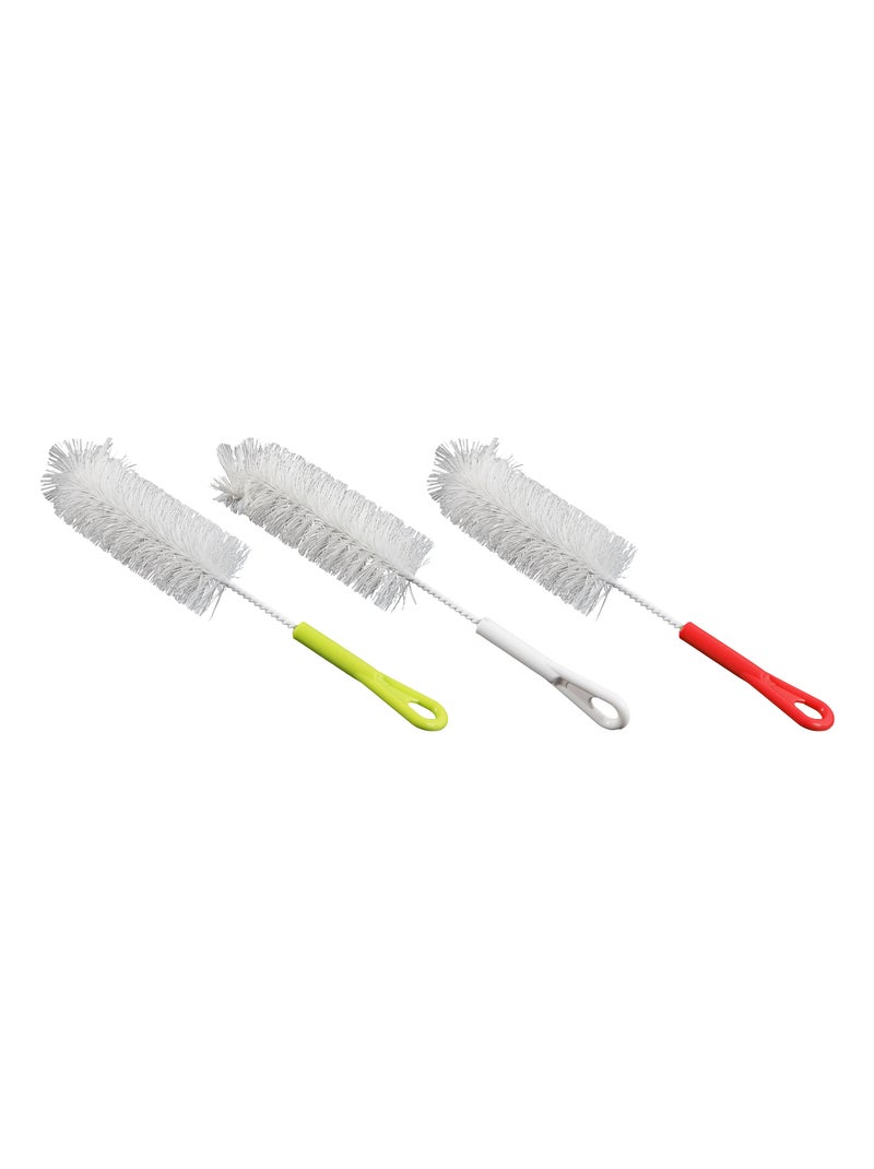 Brosse à bouteille-Poupy- en nylon Blanc Orange - Kiabi