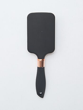 Brosse à cheveux carrée avec manche irisé