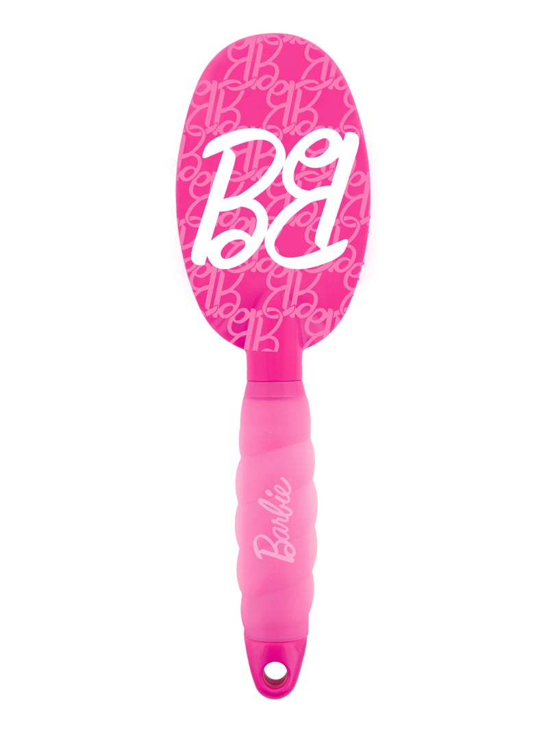 Brosse à Cheveux Démêlante - Barbie - Manche en Gel Ergonomique - Tous Types de Cheveux Rose - Kiabi