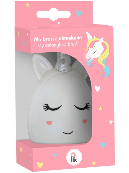 Brosse à cheveux démêlante licorne - Kiabi
