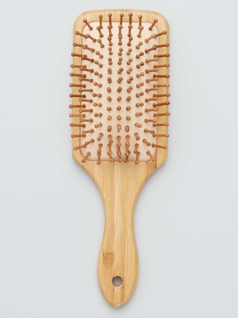Brosse à cheveux en bois - bois - Kiabi - 4.50€