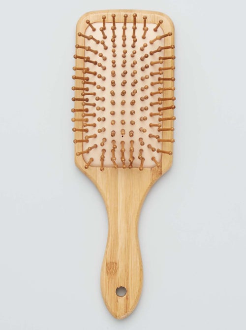 Brosse à cheveux en bois - Kiabi