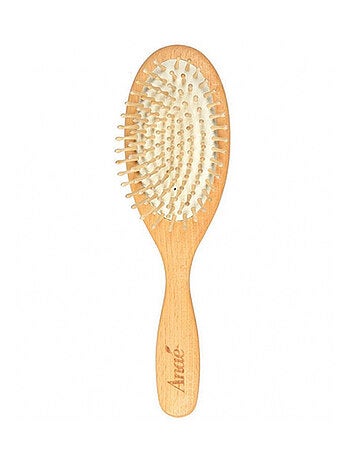 Brosse à cheveux en bois de hêtre avec picots