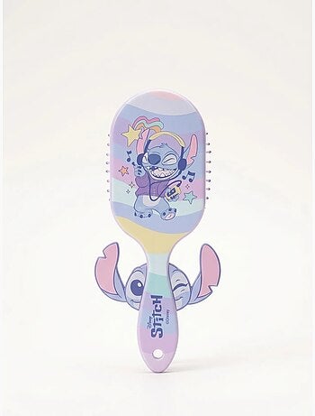 Brosse à cheveux enfant motif aquarelle stitch disney