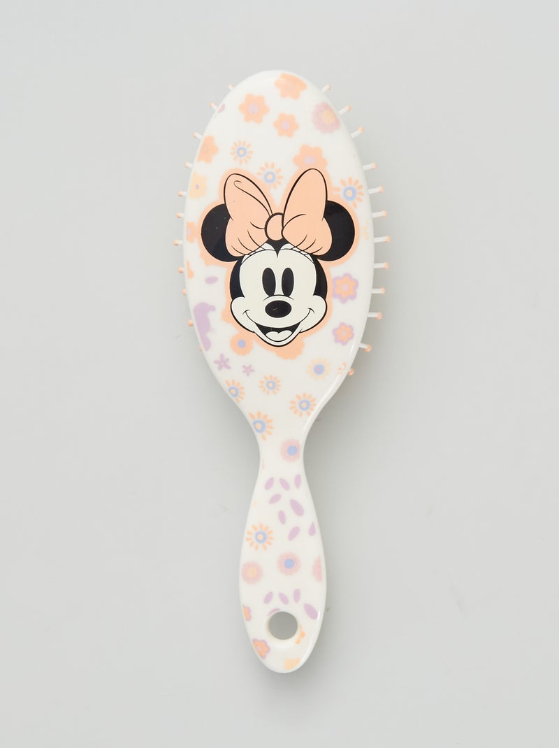 Brosse à cheveux petit format 'Minnie' Blanc/rose - Kiabi