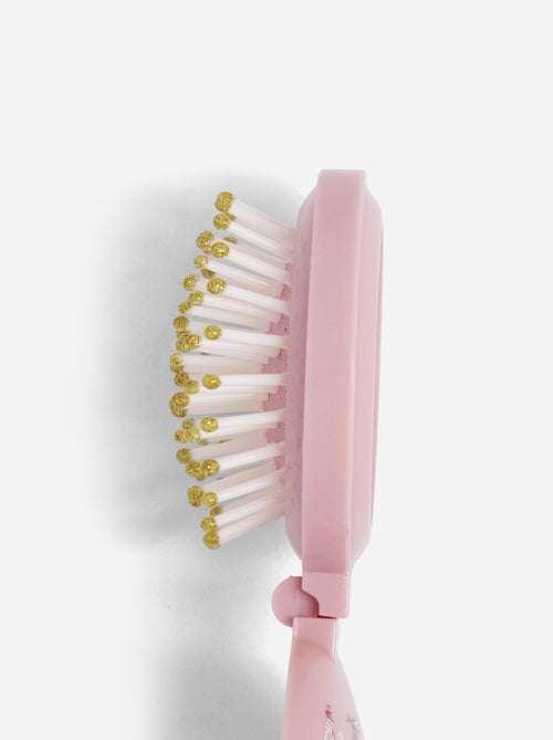 Brosse à cheveux pliable avec miroir - Kiabi