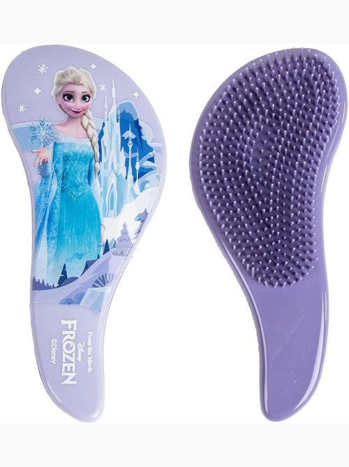 Brosse à cheveux rectangulaire - La Reine des Neiges – Elsa & Anna - Bleu - Kiabi