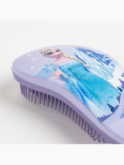 Brosse à cheveux rectangulaire - La Reine des Neiges – Elsa & Anna - Bleu - Kiabi