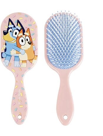 Brosse à cheveux rectangulaire Bluey – Rose
