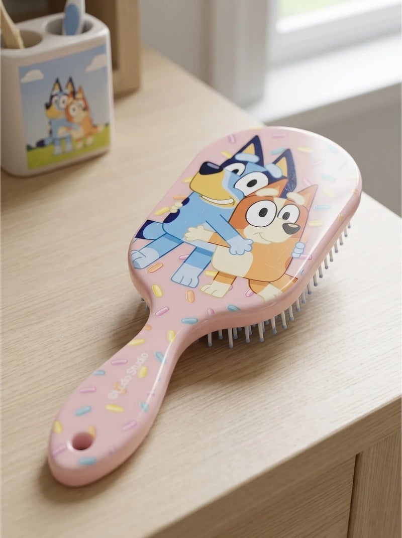 Brosse à cheveux rectangulaire bluey – rose N/A - Kiabi